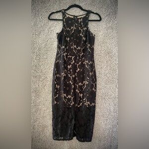 Black Lace Midi - Cocktail Dress